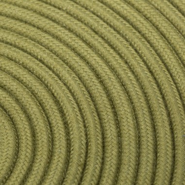 Cable eléctrico redondo recubierto de tela de color