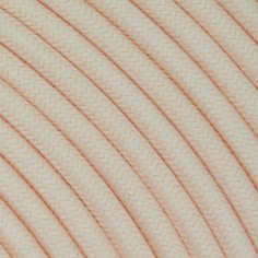 Rundes, farbiges textilummanteltes Elektrokabel aus Rohgarn in Polar