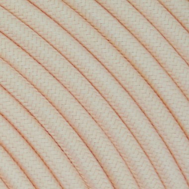 Rundes, farbiges textilummanteltes Elektrokabel aus Rohgarn in Polar