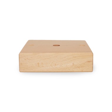 Rosetón de madera cuadrado pintable