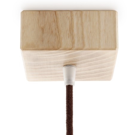 Rosetón de madera cuadrado pintable