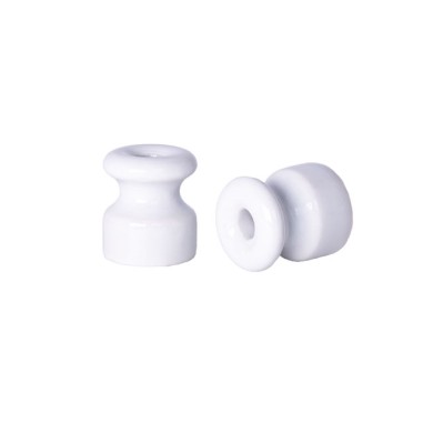 ISOLATEUR EN PORCELAINE BLANC Ø18 mm