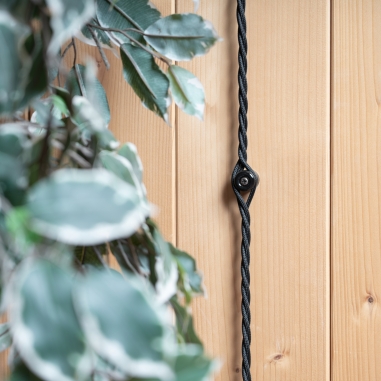 Isolateur en porcelaine noir - Accessoires en porcelaine pour l’éclairage