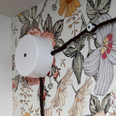 Boîte de dérivation en porcelaine blanche - Accessori illuminazione in porcellana