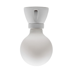Spot de porcelana E27 blanco
