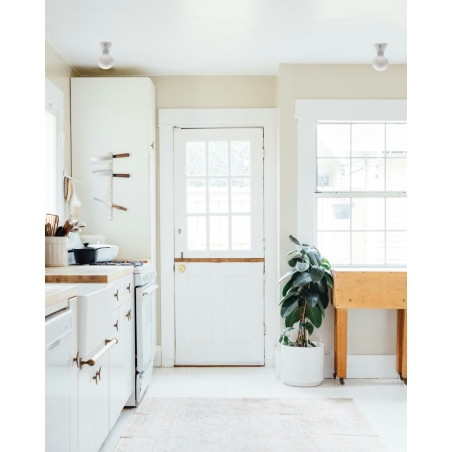 Faretto in porcellana E27 bianco