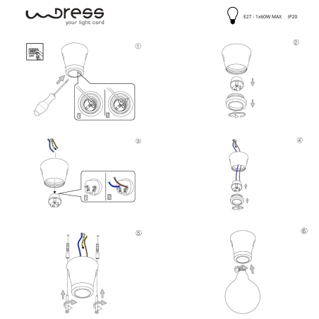 Lampe en porcelaine E27 noir