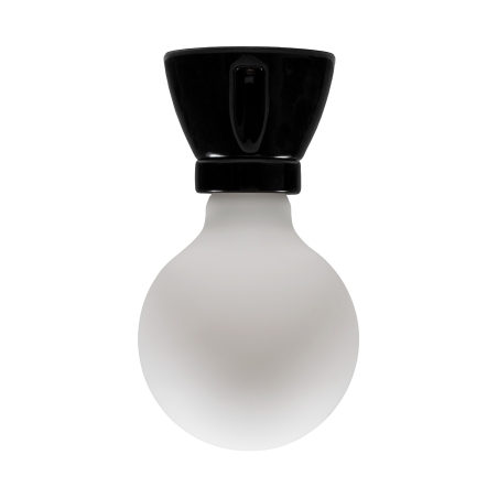 Lampe en porcelaine E27 noir