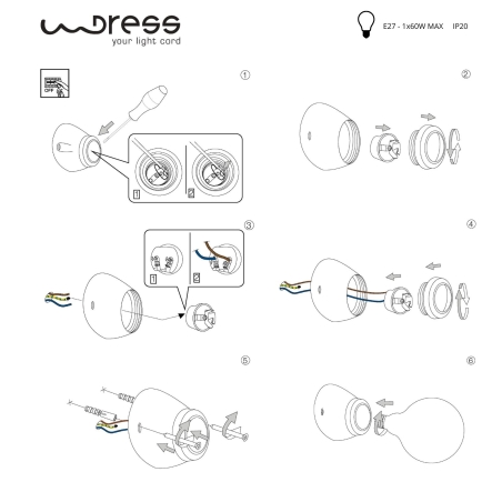 Spot de porcelana E27 inclinado blanco