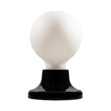 Spot de porcelana E27 negro