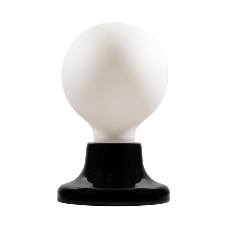 Spot de porcelana E27 negro