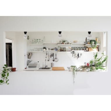 Spot de porcelana E27 negro