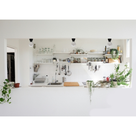 Lampe en porcelaine E27 noir