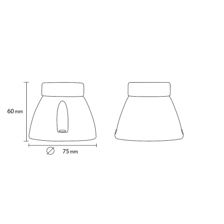 Lampe en porcelaine E27 noir