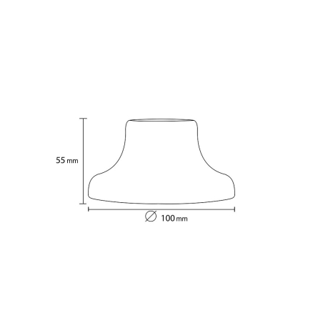 Lampe en porcelaine E27 noir