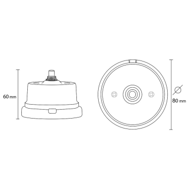 Interruptor vintage de porcelana