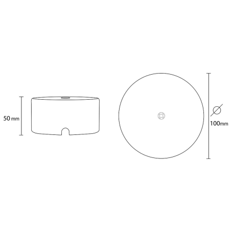 Boîte de dérivation en porcelaine noir - éclairage vintage