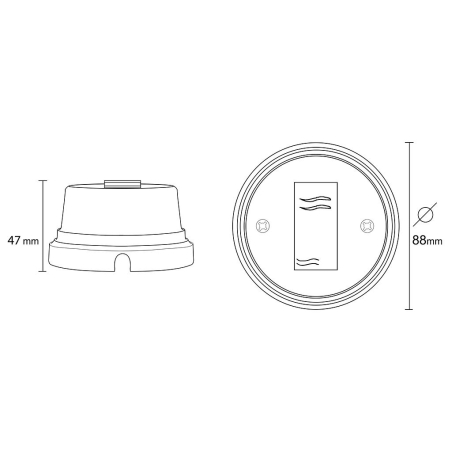 Interruttore in porcellana bianca - Accessori di design