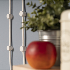 Decentratore/Passacavo in plastica bianco 2