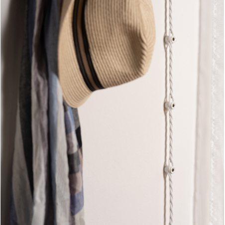 Isolateur en porcelaine blanc - Installations apparentes vintage