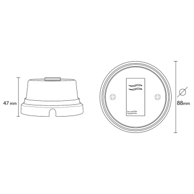 Interruttore in porcellana bianca - Accessori di design