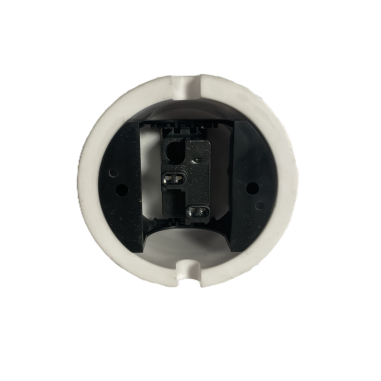 Prise en porcelaine blanche - éclairage vintage