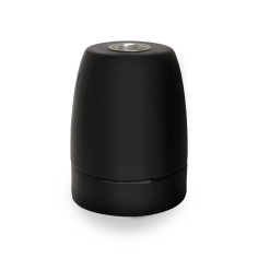 Portalámparas E27 de porcelana negra 2