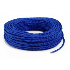 CABLE TEXTIL TRENZADO AZUL 2