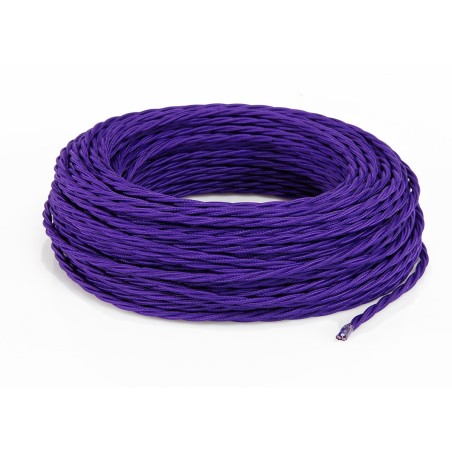 CAVO TESSILE TRECCIATO VIOLA
