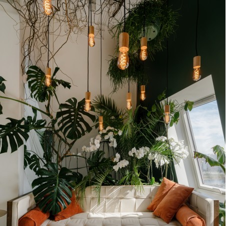 Douille cylindrique en bois à peindre ou à vernir