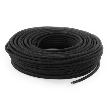 Cable eléctrico redondo recubierto de tela
