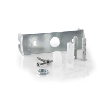 Rosone tondo in metallo cromato