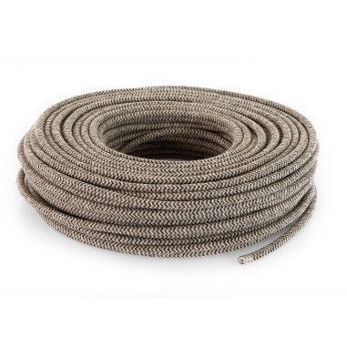 Cavo elettrico tondo rivestito in tessuto