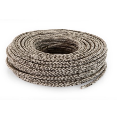 Cavo elettrico tondo rivestito in tessuto