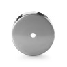 Runde Deckenrosette aus verchromtem Metall