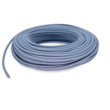 Câble électrique rond gainé de tissu fil brut