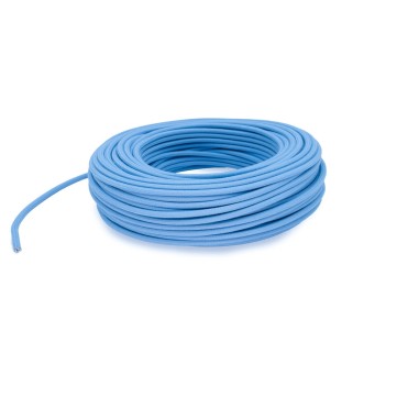 Câble électrique rond gainé de tissu fil brut coloré