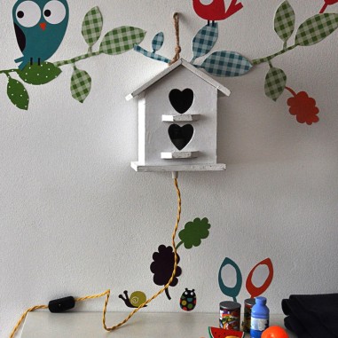 CABLE TEXTIL TRENZADO AMARILLO