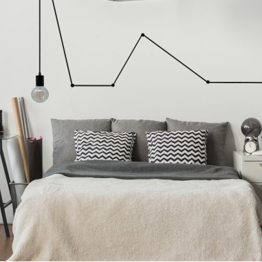 Crochet de décentralisation/Passe-câble en plastique blanc