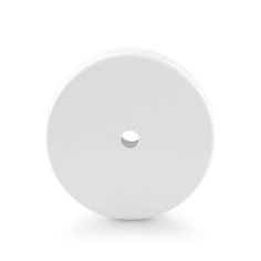 Rosetón redondo de metal blanco Ø 100 mm