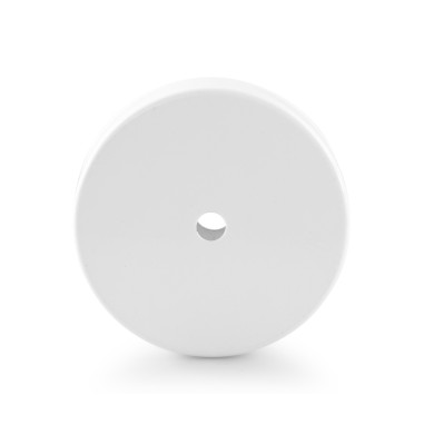 Rosetón redondo de metal blanco Ø 100 mm