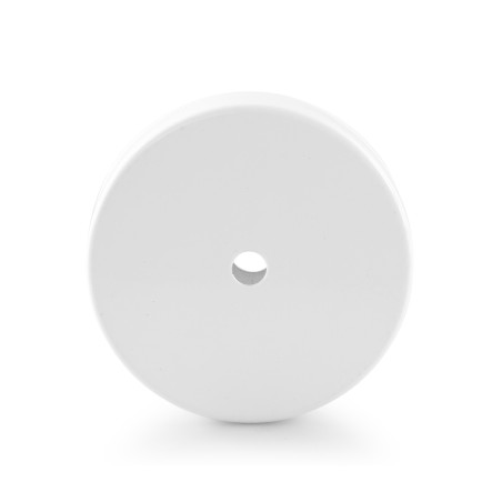 Rosone tondo in metallo bianco Ø 100 mm