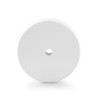 Rosetón redondo de metal blanco Ø 100 mm