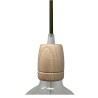 Lampenfassung aus lackierbarem Holz
