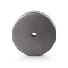 Runde Deckenrosette aus Metall in Eisengrau