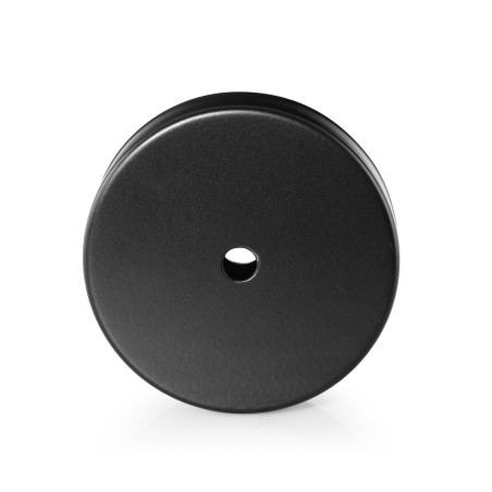 Rosone tondo in metallo nero