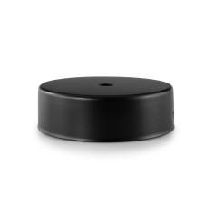 Rosetón redondo de metal negro 2