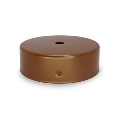 Runde Deckenrosette aus Metall in Kupfer 2