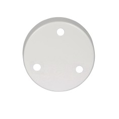 Rosetón redondo de metal blanco