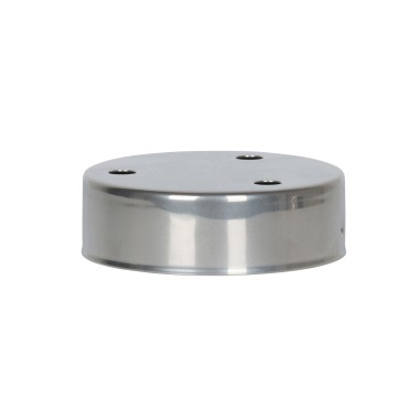 Pavillon rond en métal chromé avec 3 trous